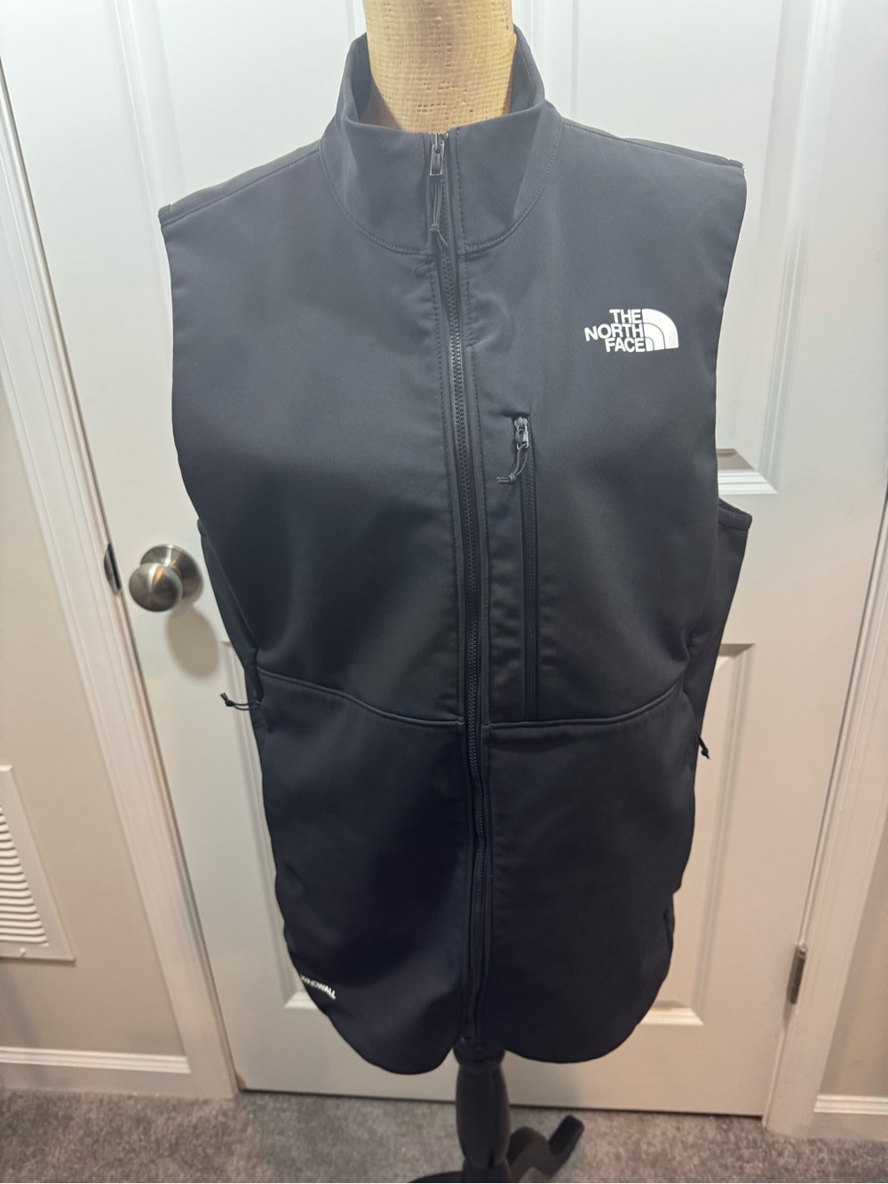The North Face Men’s Black Softshell Vest with Logo M